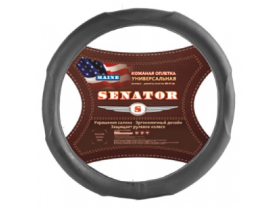 Оплетка "SENATOR" кожаная Maine Серый М от AZARD Оплетка "SENATOR" кожаная Maine Серый М