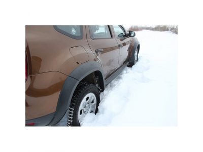 Расширители колесных арок (широкие) для Renault Duster 2010—2014 от РУССКАЯ АРТЕЛЬ Расширители колесных арок (широкие) для Renault Duster 2010—2014