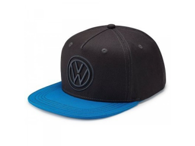 Бейсболка Volkswagen Baseball Cap, Flat Brim, Dark Grey/Blue от VAG Бейсболка Volkswagen Baseball Cap, Flat Brim, Dark Grey/Blue
