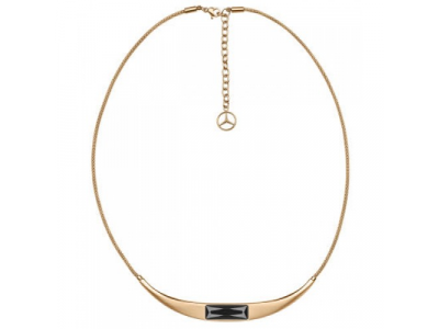 Женское колье Mercedes Necklace, Crystal, Swarovski, pink gold colours / black от Mercedes Женское колье Mercedes Necklace, Crystal, Swarovski, pink gold colours / black