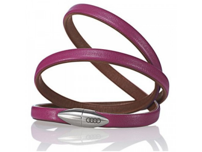 Двухцветный женский кожаный браслет Audi Women’s leather bracelet, two-tone, артикул 3291100900 от VAG Двухцветный женский кожаный браслет Audi Women’s leather bracelet, two-tone, артикул 3291100900