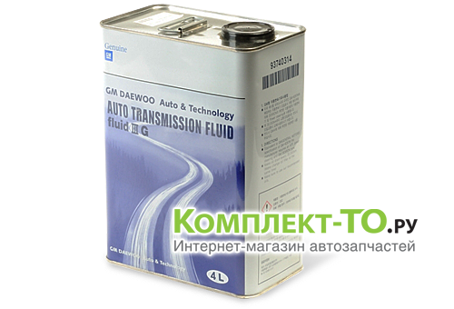 ЖИДКОСТЬ АКПП IIIG 4L для CHEVROLET LACETTI 93740314 ЖИДКОСТЬ АКПП IIIG 4L для CHEVROLET LACETTI 93740314